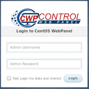 log in to CWP control panel as the root user