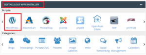 softaculous app installer-truehost