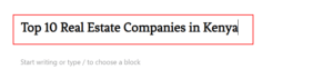 organic traffic - adding the title keyword